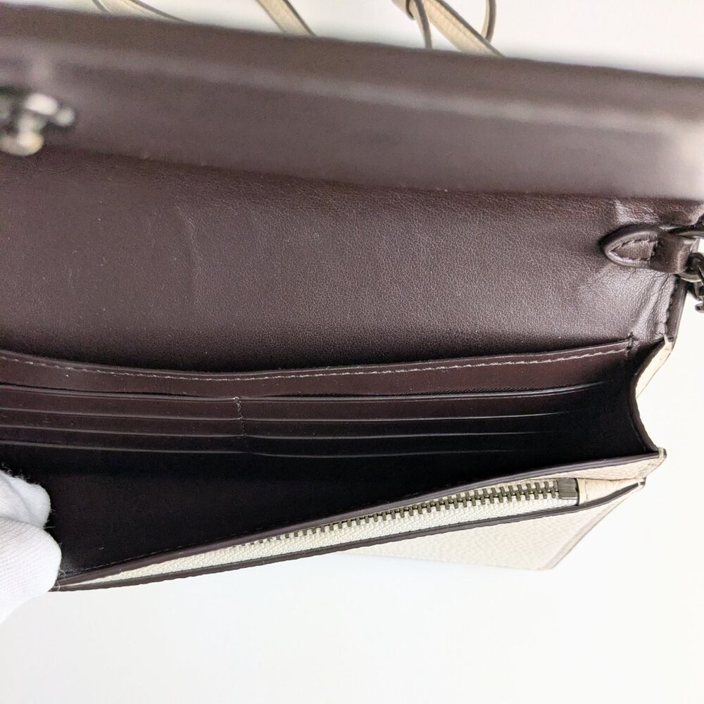 COACH Foldover Crossbody Clutch with Tea Rose - Picture 7 of 8